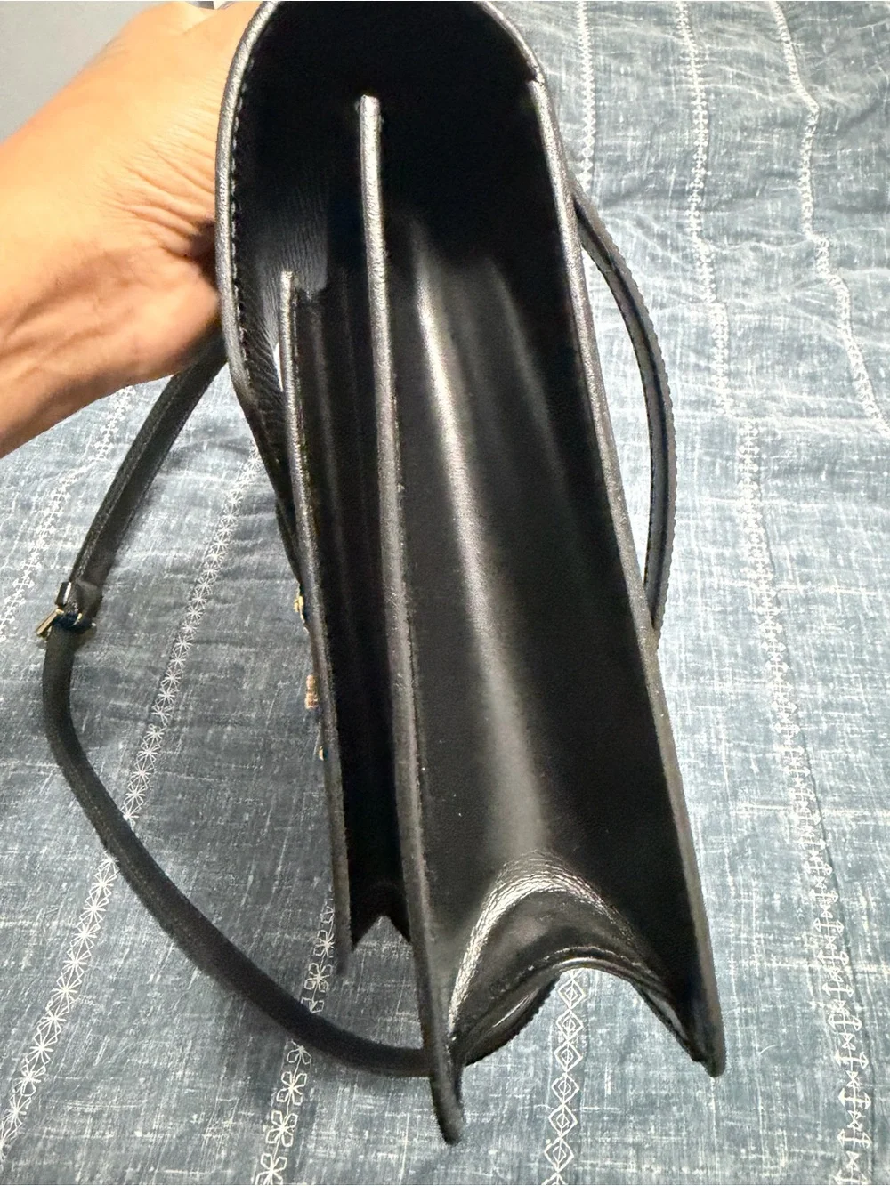 Louis Vuitton Black Epi Leather Monceau Bag